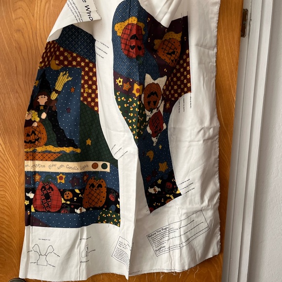 Cranston Leslie Beck Which Witch & The Who Halloween Vest Fabric Panels - Picture 3 of 13